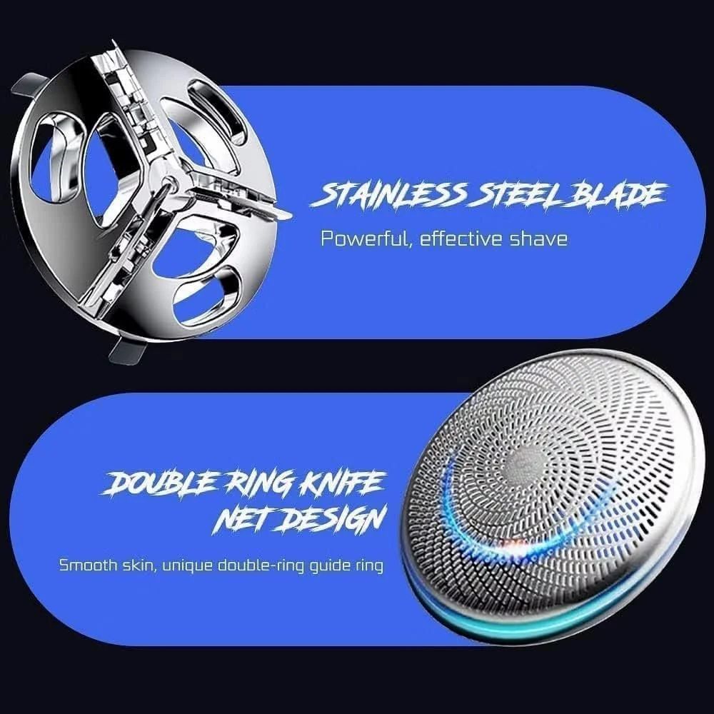 Mini Electric Shaver: Portable Pocket Hair Trimmer for Men and Women, USB Rechargeable, One-Button Operation - Ideal for Travel and Fashionable Beard Shaving (Beard trimmer)