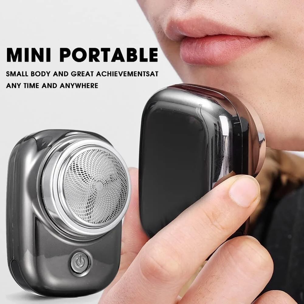 Mini Electric Shaver: Portable Pocket Hair Trimmer for Men and Women, USB Rechargeable, One-Button Operation - Ideal for Travel and Fashionable Beard Shaving (Beard trimmer)